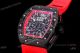 KV Factory Swiss Replica Richard Mille RM 011 Red Rubber Strap Carbon Watch (2)_th.jpg